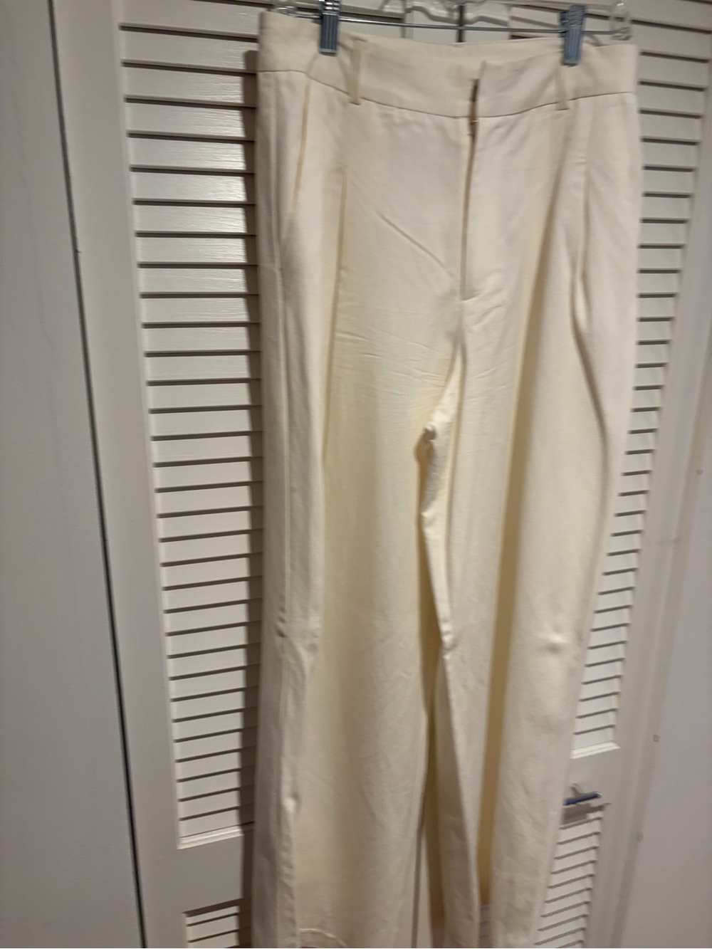 Zara white wide leg pant